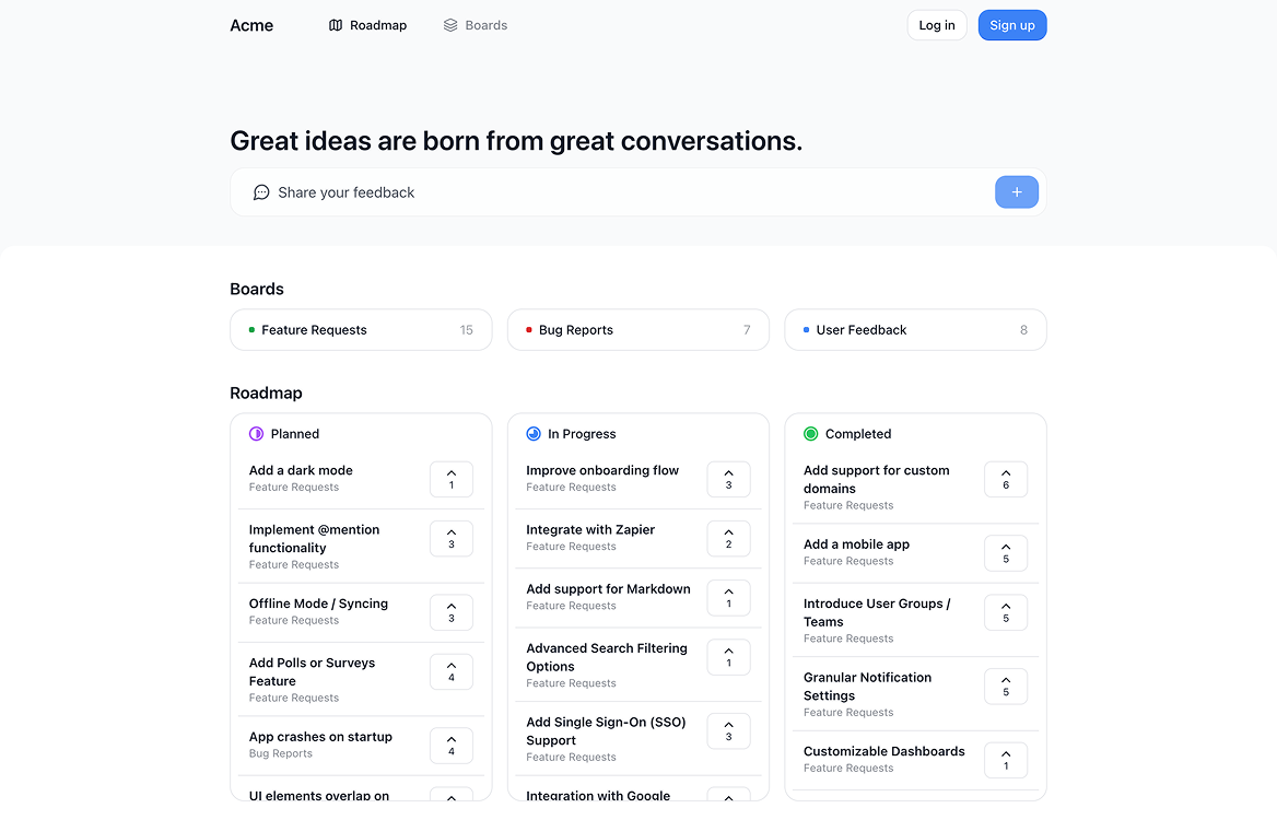 Feedback portal