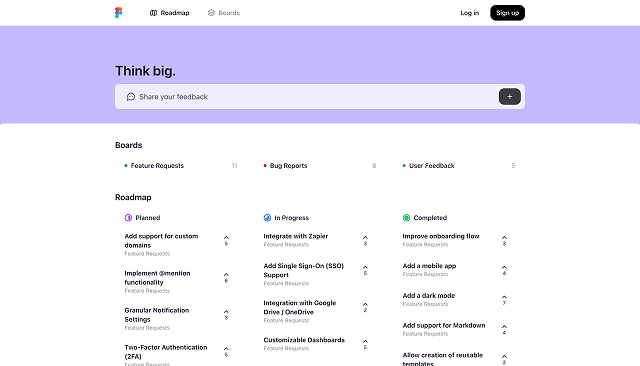 Figma feedback portal